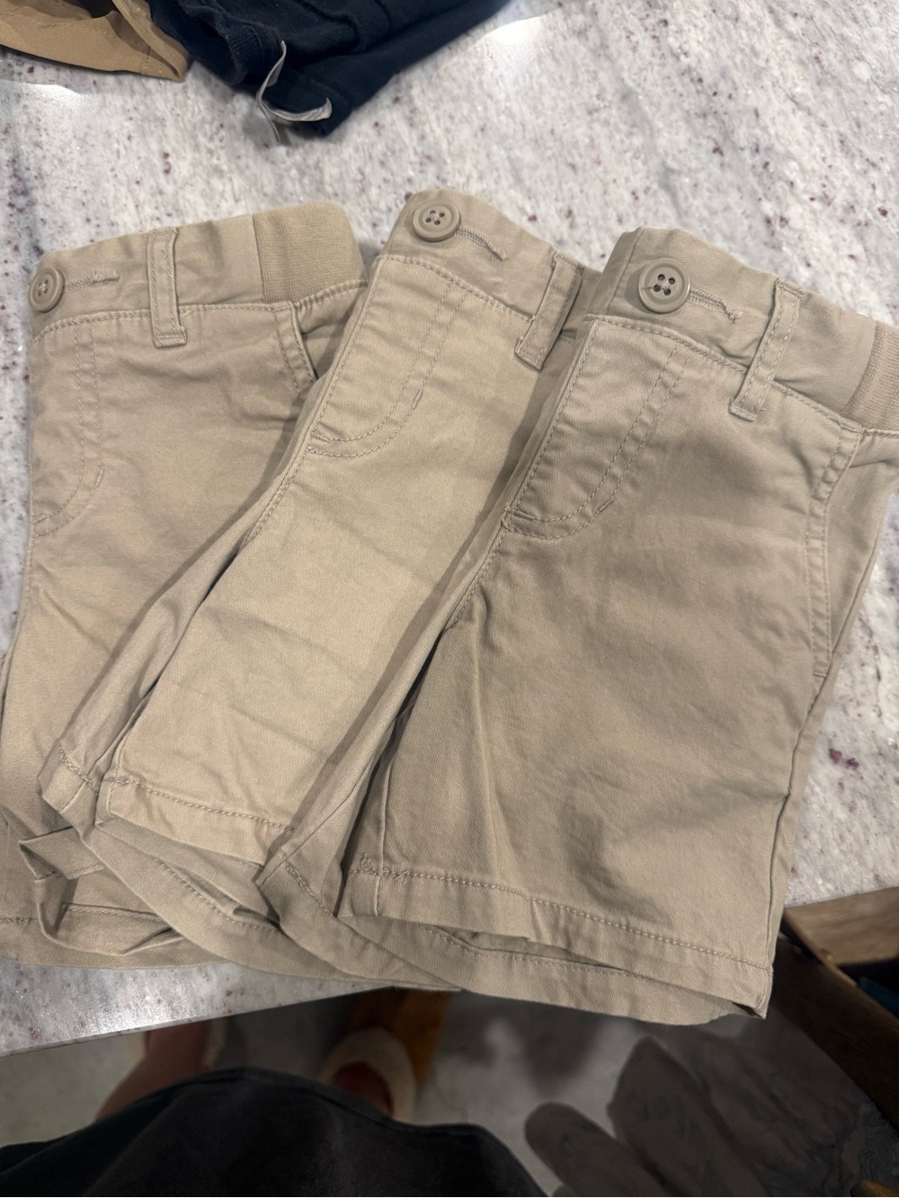 Cat & Jack Boys Khaki Adjustable Waist Shorts - Neutral Tan